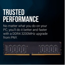 Модуль пам'яті для комп'ютера DDR4 8GB 3200 MHz PNY (MD8GSD43200-SI) - Фото