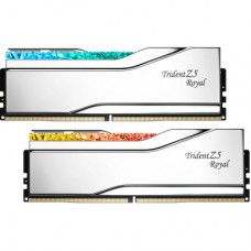 Модуль пам'яті для комп'ютера DDR5 32 GB (2x16 GB) 6400 MHz Trident Z5 Royal Silver G.Skill (F5-6400J3239G16GX2-TR5S) Модуль пам'яті для комп'ютера DDR5 32 GB (2x16 GB) 6400 MHz Trident Z5 Royal Silver G.Skill (F5-6400J3239G16GX2-TR5S) - Фото
