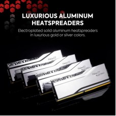 Модуль пам'яті для комп'ютера DDR5 32 GB (2x16 GB) 6000 MHz Trident Z5 Royal Silver G.Skill (F5-6000J2836G16GX2-TR5S) Модуль пам'яті для комп'ютера DDR5 32 GB (2x16 GB) 6000 MHz Trident Z5 Royal Silver G.Skill (F5-6000J2836G16GX2-TR5S) - Фото