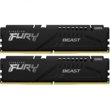 Модуль пам'яті для комп'ютера DDR5 128 GB (2x64GB) 5600 MHz Beast Black Kingston Fury (ex.HyperX) (KF556C40BBK2-128)