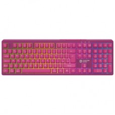Клавіатура Canyon Fortnax Bluetooth/Wireless/USB UA Pink (CND-SKBW2) - Фото