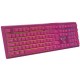 Клавіатура Canyon Fortnax Bluetooth/Wireless/USB UA Pink (CND-SKBW2)