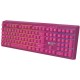 Клавіатура Canyon Fortnax Bluetooth/Wireless/USB UA Pink (CND-SKBW2)