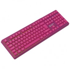 Клавіатура Canyon Fortnax Bluetooth/Wireless/USB UA Pink (CND-SKBW2) - Фото