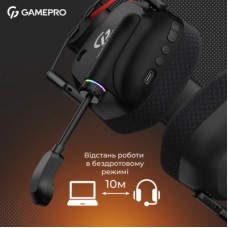 Навушники GamePro Genesis Mercury Pro 3-Mode Black (HSW120B) - Фото