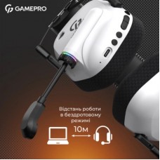 Наушники GamePro Genesis Mercury Pro 3-Mode White (HSW120W) - Фото