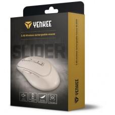 Мышка YENKEE YMS 2080BG Slider Wireless Beige (45019321) - Фото