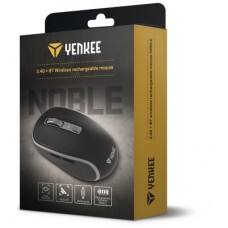 Мышка YENKEE YMS 2085BK Noble Wireless/Bluetooth Black (45019713) - Фото