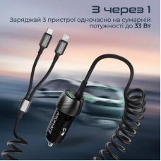 Зарядний пристрій Promate powerdrive-33pdci.black - Фото