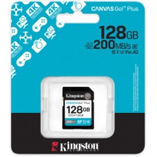 Картка пам'яті Kingston 128 GB SDXC lass 10 UHS-I U3 V30 Canvas Go Plus G4 (SDG4/128GB) - Фото