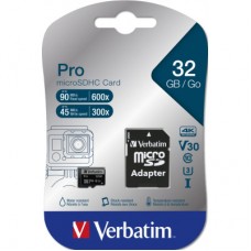 Картка пам'яті Verbatim 32 GB microSDXC class 10 UHS-III PRO (47041) - Фото
