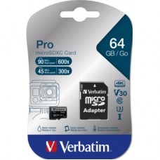 Картка пам'яті Verbatim 64 GB microSDXC class 10 UHS-III PRO (47042) - Фото