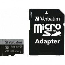Карта памяти Verbatim 256GB microSDXC class 10 UHS-III PRO (47045)
