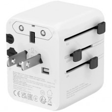 Зарядний пристрій Canyon OnTour 20 2xUCB-C + USB-A EU/UK/US/AUS 20W White (CNS-TA20W1005W) - Фото