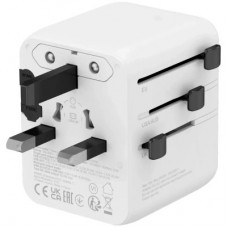 Зарядний пристрій Canyon OnTour 20 2xUCB-C + USB-A EU/UK/US/AUS 20W White (CNS-TA20W1005W) - Фото