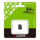 Карта памяти Kingston 64GB microSDXC class 10 UHS-I V10 A1 Canvas Select Plus (SDCS3/64GBSP) Карта памяти Kingston 64GB microSDXC class 10 UHS-I V10 A1 Canvas Select Plus (SDCS3/64GBSP)