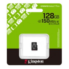 Картка пам'яті Kingston 128 GB microSDXC class 10 UHS-I V10 A1 Canvas Select Plus (SDCS3/128GBSP) - Фото