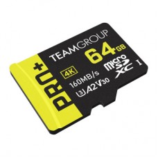 Картка пам'яті Team 64 GB microSDXC class 10 UHS-I U3 V30 A2 Pro+ (TPPMSDX64GIA2V3003) - Фото