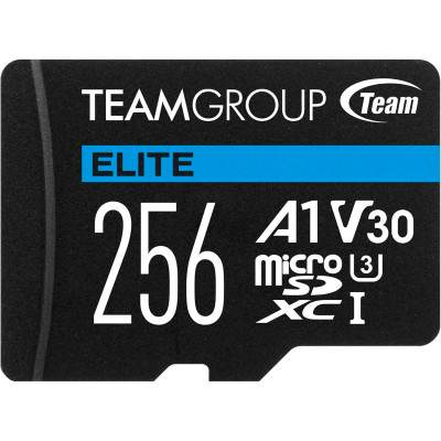 Картка пам'яті Team 256 GB microSDXC class 10 UHS-I U3 V30 A1 Elite (TEAUSDX256GIV30A103)