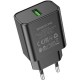 Зарядний пристрій BOROFONE BA72A USB QC3.0 black (6974443388541)