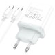 Зарядний пристрій HOCO C104A USB-C PD20W + cable USB-C to USB-C white (6931474782915)