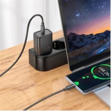 Зарядний пристрій HOCO N62 USB-C PD30W black (6942007644297) - Фото