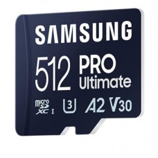 Картка пам'яті Samsung 512GB microSDXC class 10 UHS-I U3 V30 A2 Pro Ultimate (MB-MY512SB/WW) - Фото