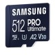 Картка пам'яті Samsung 512GB microSDXC class 10 UHS-I U3 V30 A2 Pro Ultimate (MB-MY512SB/WW)