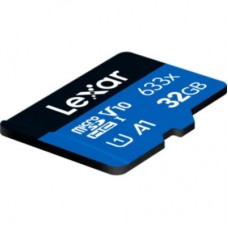 Картка пам'яті Lexar 32 GB microSDXC class 10 UHS-I V10 A1 High Performance 633x (LMS0633032G-BNNNG) Картка пам'яті Lexar 32 GB microSDXC class 10 UHS-I V10 A1 High Performance 633x (LMS0633032G-BNNNG) - Фото