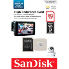 Картка пам'яті SanDisk 512GB microSDXC High Endurance UHS-I U3 V30 + SD adapter (SDSQQNR-512G-GN6IA) Картка пам'яті SanDisk 512GB microSDXC High Endurance UHS-I U3 V30 + SD adapter (SDSQQNR-512G-GN6IA) - Фото