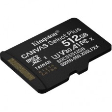 Карта памяти Kingston 512GB microSDXC class 10 UHS-I U3 V30 A1 Canvas Select Plus (SDCS3/512GBSP) - Фото