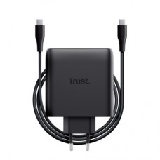 Зарядний пристрій Trust 2xUSB-C 100 W GaN PD/PPS black (25527_TRUST) - Фото