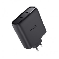 Зарядний пристрій Trust 2xUSB-C 100 W GaN PD/PPS black (25527_TRUST) - Фото
