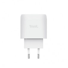 Зарядний пристрій Trust USB-C 45 W GaN PD/PPS white (25522_TRUST) - Фото