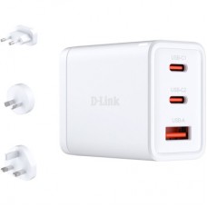 Зарядное устройство D-Link 2xUSB-C + 1xUSB-A 65W GaN white (DCP-651)