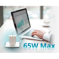 Зарядний пристрій D-Link 2xUSB-C + 1xUSB-A 65 W GaN white (DCP-651) - Фото