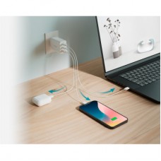 Зарядний пристрій D-Link 2xUSB-C + 1xUSB-A 65 W GaN white (DCP-651) - Фото