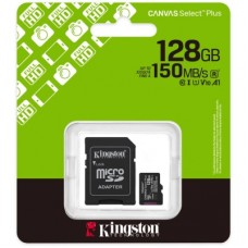 Карта памяти Kingston 128GB (з SD адаптером) Class 10 UHS-I U1 V10 A1 (SDCS3/128GB) Карта памяти Kingston 128GB (з SD адаптером) Class 10 UHS-I U1 V10 A1 (SDCS3/128GB) - Фото