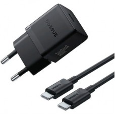 Зарядний пристрій Baseus Palm Fast Charger 1C 30 W + Cable 1.0m Type-C 60 W black (P10111605113-01)