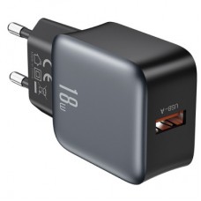 Зарядное устройство XO USB QC3.0 18W black (L152_Black)