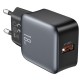 Зарядное устройство XO USB QC3.0 18W black (L152_Black)