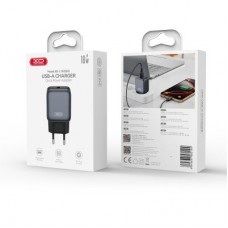 Зарядний пристрій XO USB QC3.0 18 W black (L152_Black) - Фото