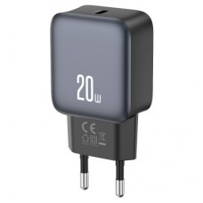 Зарядний пристрій XO USB-C PD20W black (L153_Black) - Фото