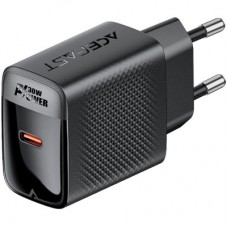 Зарядний пристрій Acefast A102 USB-C PD30W GaN Black (6974316283287) - Фото