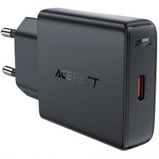 Зарядний пристрій Acefast A65 USB-C PD20W GaN ultra-thin Black (6974316282686) - Фото