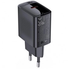 Зарядний пристрій Acefast A82 USB-C PD20W GaN Black (6974316283232) - Фото