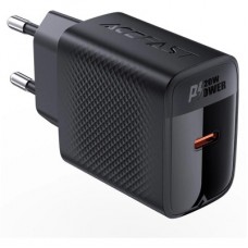 Зарядний пристрій Acefast A82 USB-C PD20W GaN Black (6974316283232) - Фото
