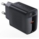 Зарядний пристрій Acefast A82 USB-C PD20W GaN Black (6974316283232)