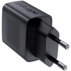 Зарядний пристрій Acefast A82 USB-C PD20W GaN Black (6974316283232) - Фото