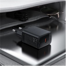 Зарядний пристрій Acefast A82 USB-C PD20W GaN Black (6974316283232) - Фото